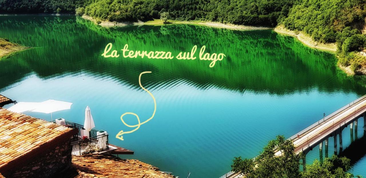 La Terrazza Sul Lago Turano Castel di Tora Eksteriør billede
