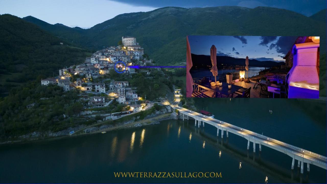 La Terrazza Sul Lago Turano Castel di Tora Eksteriør billede